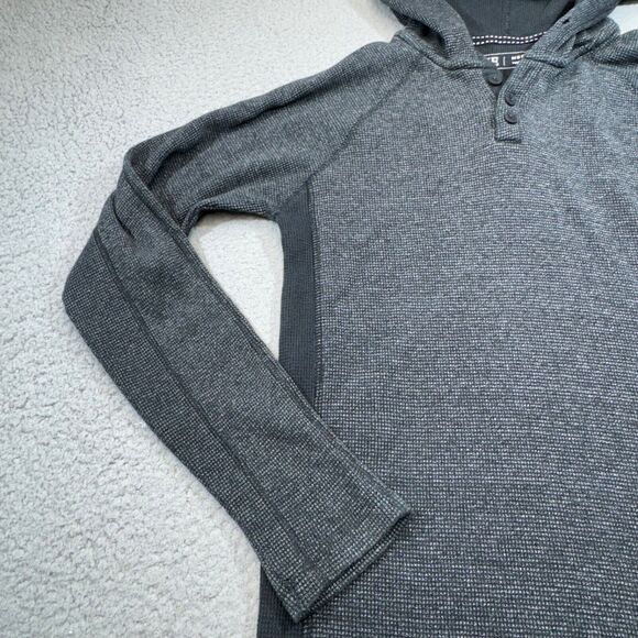 Buckle Hoodie Men Medim‎ Gray BKE Henley Sweatshirt Stretch Fernando Thermal - Picture 5 of 12
